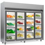 Refrigerador Vertical Hortifruti 4 Portas De Vidro Geas4p Gelopar Refrigerador Vertical Auto Serviço Hortifruti 4 Portas Geas4pti 220v Gelopar