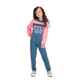 Conjunto Infantil Menina Moletom Style Neon