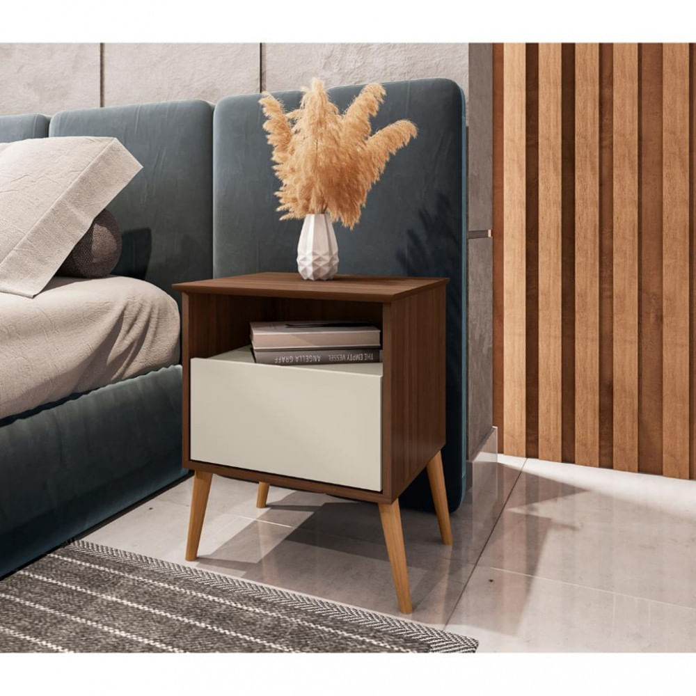 Mesa De Cabeceira 1 Gaveta Cancun Bechara