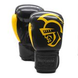 Luva Boxe/muay Thai Pretorian Black Line - Preto/amarelo