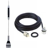 Antena Movel Px Bobina Central 67cm B-2050 Cabo Coaxial C- Conectores 3,5 Metros