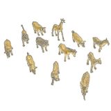 1 Conjunto De Adornos De Animais De Simulação Mini Simulaçã