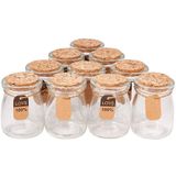 10 Pacotes De Festa De Casamento De Vidro Favor Jars Com Tampas De Cortiça, Etiquetas De Rótulo E Corda Para Doces, Especiarias, Coleção Sea