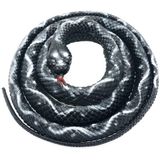 53 Polegadas Cor Longa Cobra De Borracha Brinquedos Falsos Cobras Saco De Festa Enchimento Halloween Prop Trick Piada (preto)