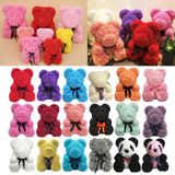 Abraço Eterno Rosa Urso Boneca Pe Flor Eterna Aniversário Gi