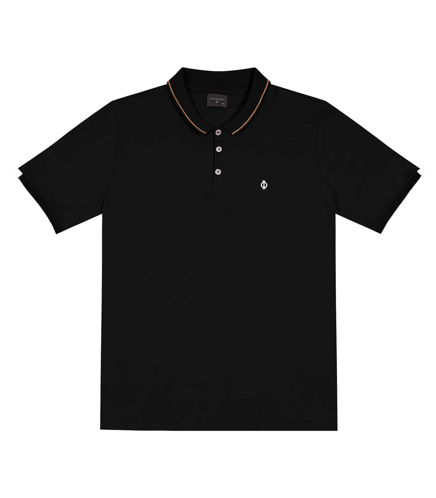 Camisa Polo Masculina Em Cotton Dimatro Preto Gg