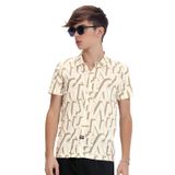 Camisa Juvenil Masculina Em Meia Malha Minty Bege 12