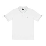 Camisa Polo Masculina Em Cotton Dimatro Branco Gg