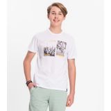 Camiseta Juvenil Masculina Em Meia Malha Minty Branco 14