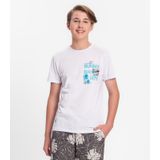 Camiseta Juvenil Masculina Em Meia Malha Minty Branco 14