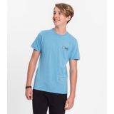 Camiseta Juvenil Masculina Em Meia Malha Minty Azul 12