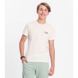 Camiseta Juvenil Masculina Em Meia Malha Minty Bege 14