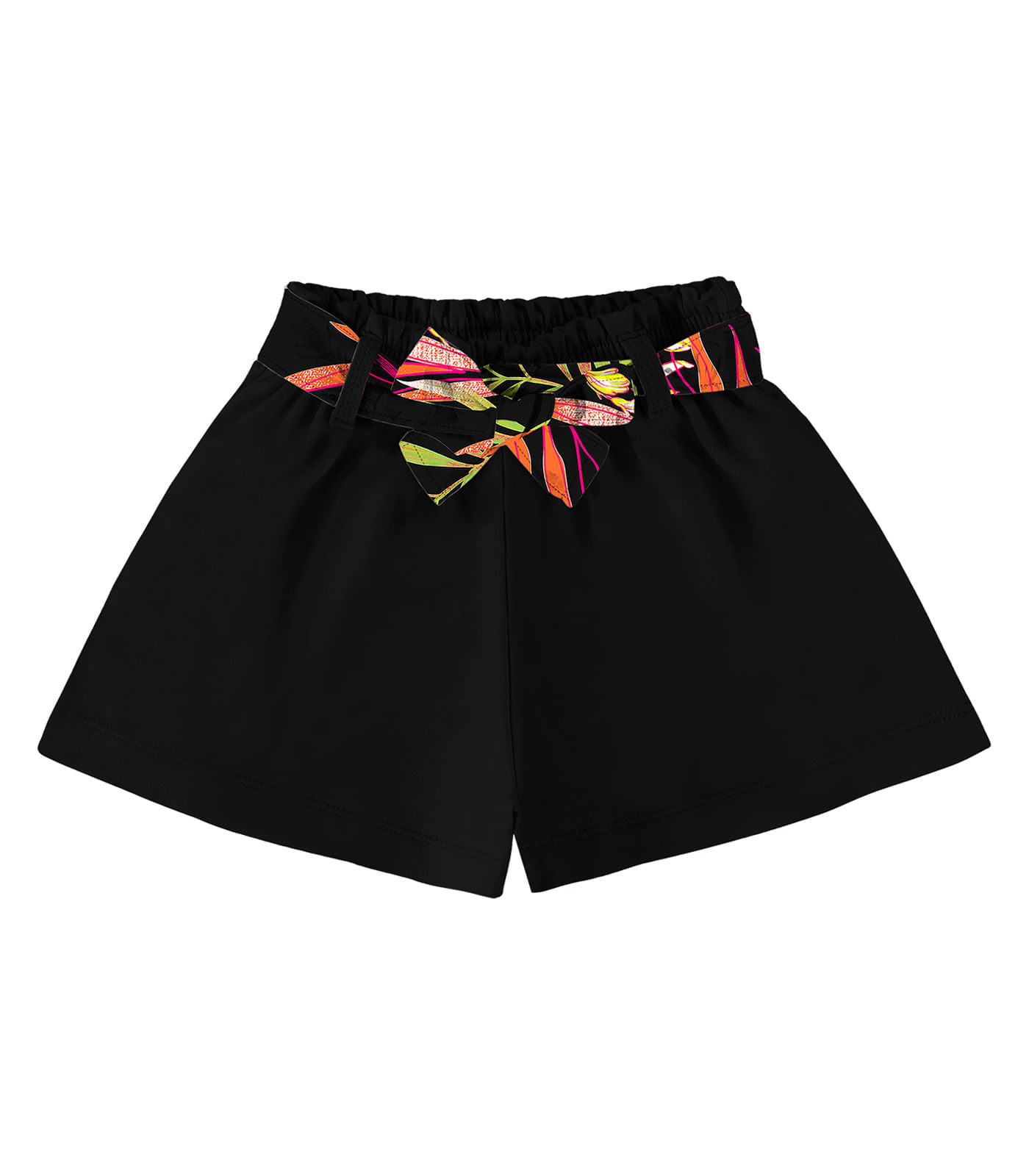 Shorts Clochard Infantil Feminino Rovi Kids Preto 4