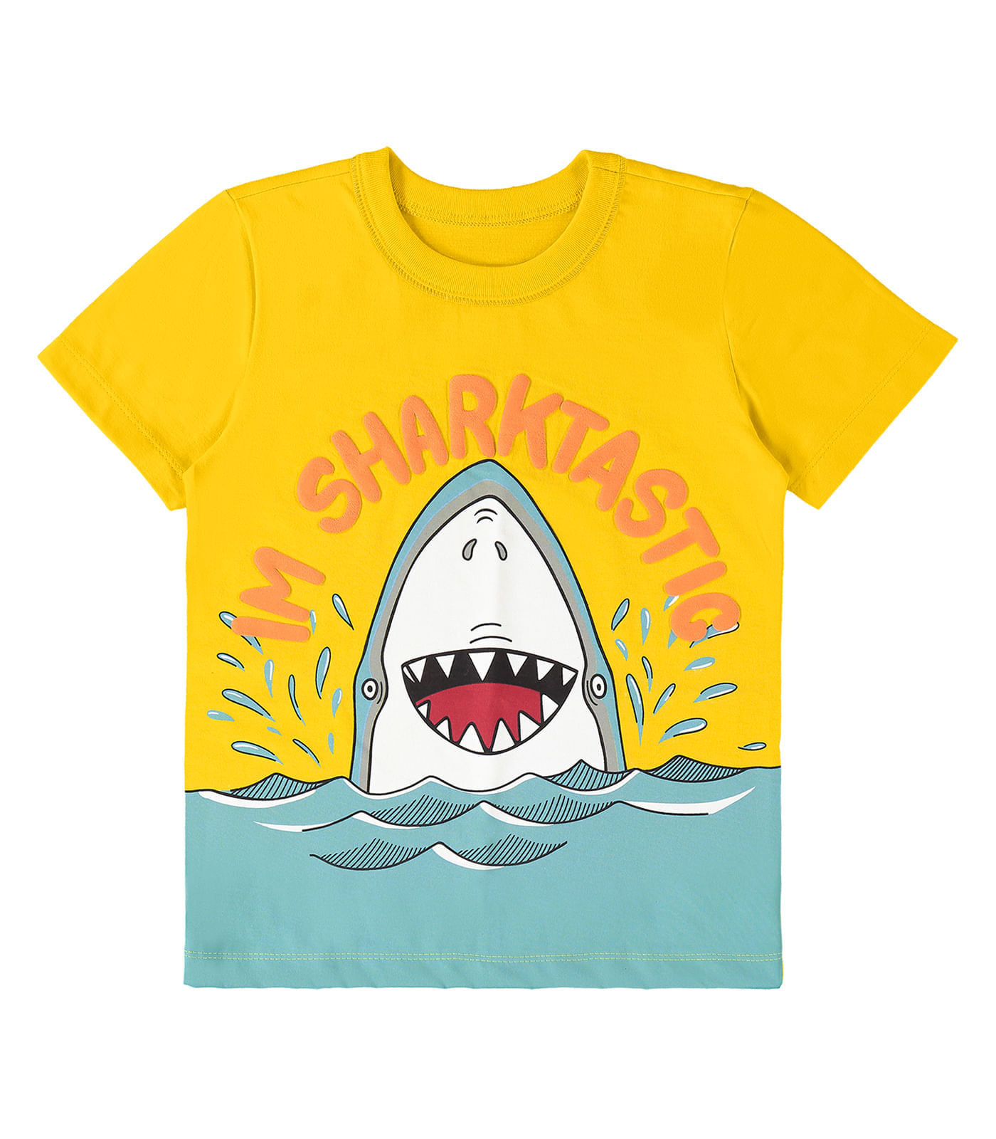 Camiseta Infantil Masculina Shark Rovi Kids Amarelo 10