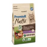 Ração Premier Nattu Gatos Castrados Frg/mand/beter/lingaça &amp; Cranberry 7,5kg