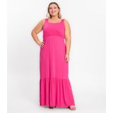 Vestido Longo Feminino Plus Size Secret Glam Rosa Plus G3