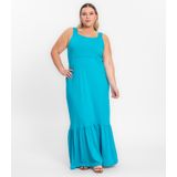 Vestido Longo Feminino Plus Size Secret Glam Verde Plus G1