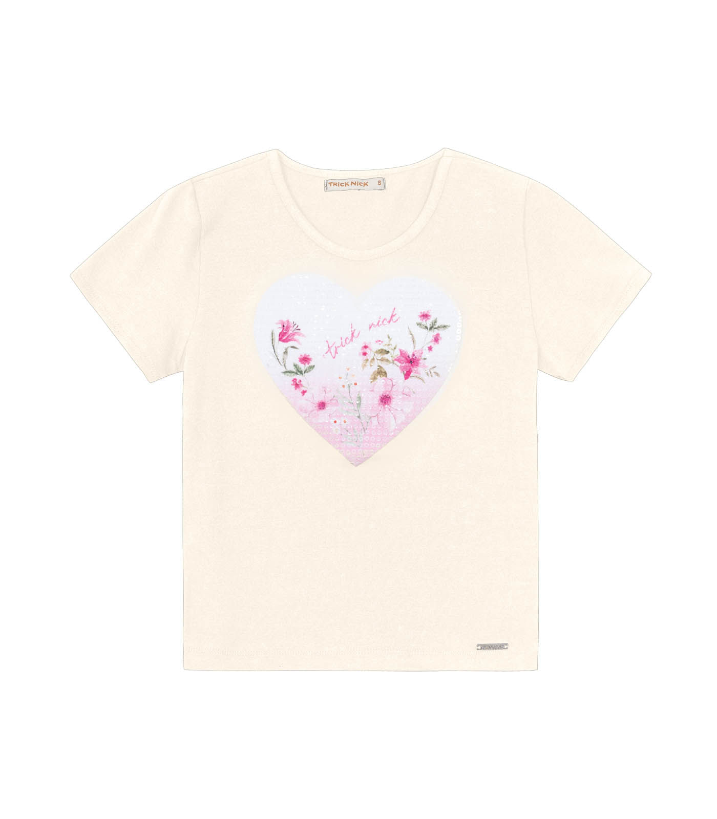 Blusa Infantil Feminina Em Cotton Leve Trick Nick Bege 10