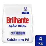 Lava Roupas em pó Brilhante sem Perfume Ação Total 4kg