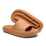 Chinelo Nuvem Unissex Slide Leve Conforto - Caramelo - 38/39