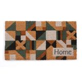 Tapete De Entrada Fibra De Coco 60cm X 33cm Mosaico Kapazi