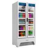 Refrigerador Vitrine Metalfrio Optima 752 Litros Vb70al | Porta De Vidro, Frost Free, Branco