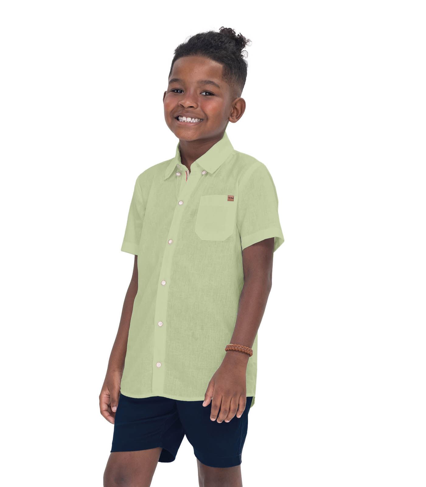 Conjunto Infantil Camisa Com Bermuda Trick Nick Verde 12