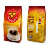 Café Torrado E Moído 3 Corações Tradicional Pacote 500g