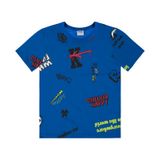Camiseta Infantil Masculina Estampada Rovi Kids Azul 12