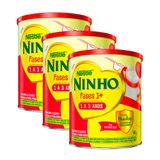 Ninho Fases 1+ Fórmula Infantil De Seguimento Para Crianças De Primeira Infância De 1 A 3 Anos 400g | Kit Com Três Unidades