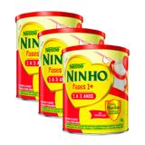 Ninho Fases 1+ Fórmula Infantil De Seguimento Para Crianças De Primeira Infância De 1 A 3 Anos 400g | Kit Com Três Unidades