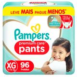 Fralda Descartável Pampers Premium Care Pants XG 96 Unidades