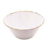 Saladeira De Melamina Bambu Branco 25cm Wolff