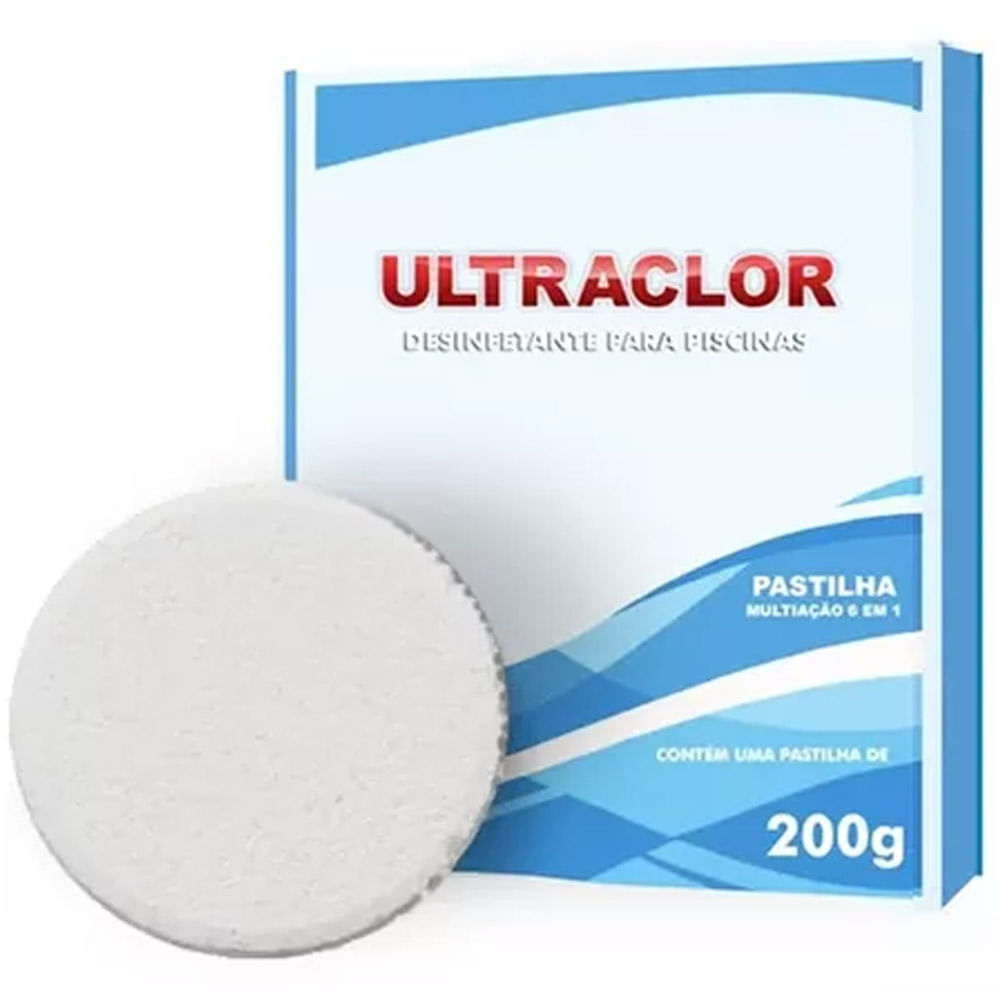 Pastilha De Cloro Para Piscinas 200g Ultraclor