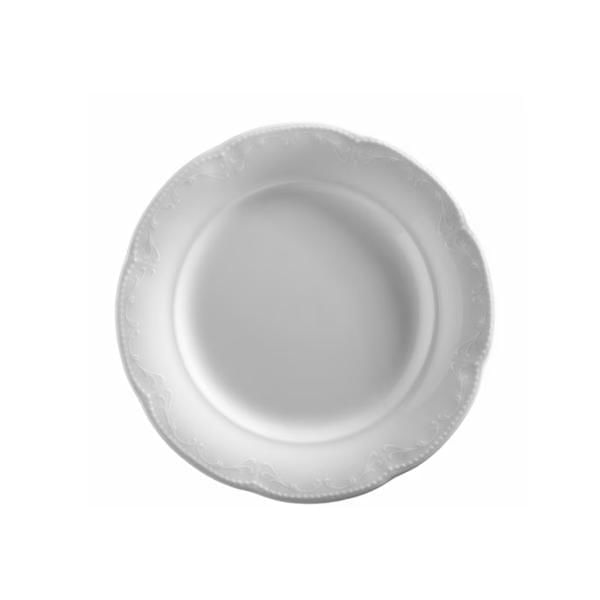 Prato Sobremesa Em Porcelana Mesatua Sense 19cm Branco