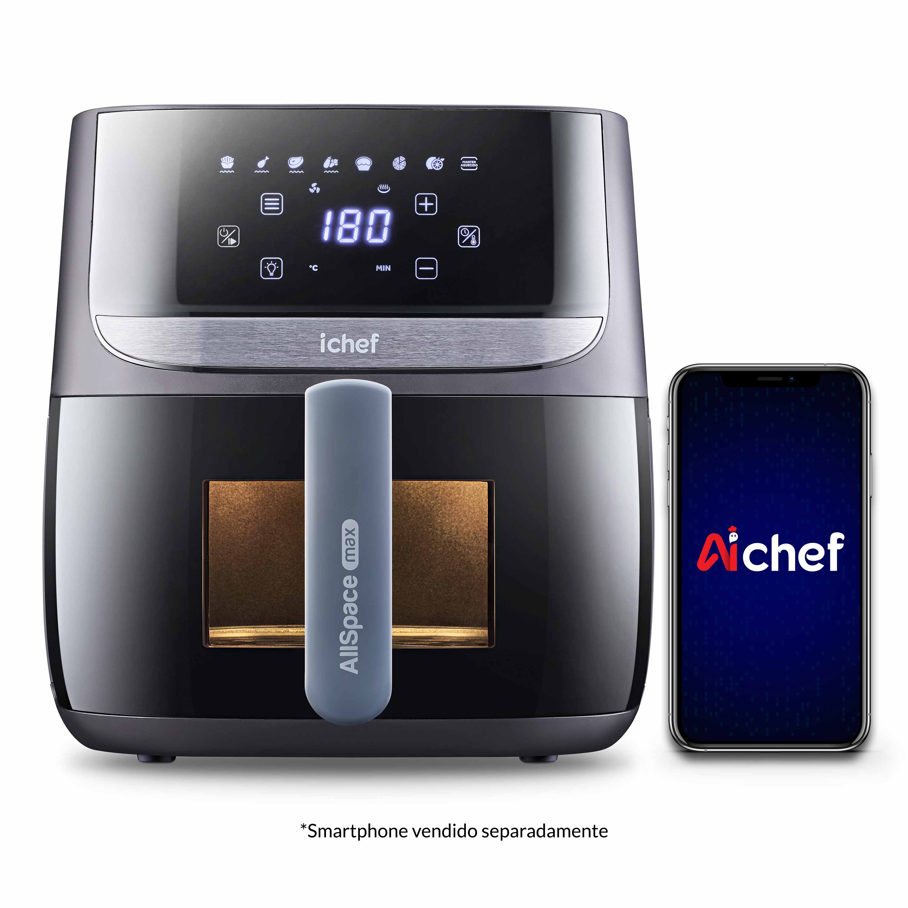 Fritadeira Elétrica Airfryer Ichef Allspace Vision Max 5,7l - Outlet | 220v