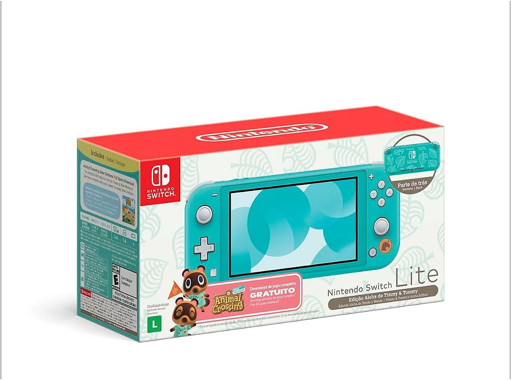 Nintendo Switch Lite Turquesa - Animal Crossing