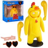 Gang Beasts Yellow Chicken Costume Video Game Figura Do Lutador