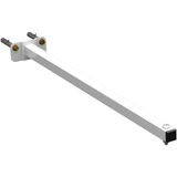 14 Suportes Refletor Base Reta Braço 50 Cm 14 Cjts - Branco