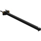 14 Suportes Refletor Base Reta Braço 50 Cm 14 Cjts - Preto