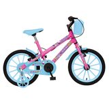 Bicicleta Infantil Colli Aurora Fest Aro 16 Rosa e Azul