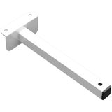 Suporte Refletor Fachada Banner Braço 20 Cm Branco