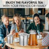 Grande Filtro De Chá E Infusor De Cozinha, Extra Fina Malha De Chá Infus