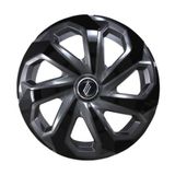 Calota Sportiva Modelo Spider Aro 15 Polegadas Graphite/black Parafuso