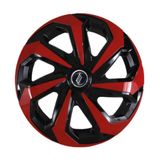Calota Sportiva Modelo Spider Aro 15 Polegadas Black/red Parafuso