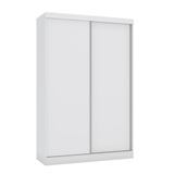 Guarda-roupa Solteiro Kappesberg 2 Portas De Correr 2 Gavetas Branco - N571