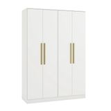 Guarda-roupa Solteiro Kappesberg 2 Portas 2 Gavetas Branco - N536