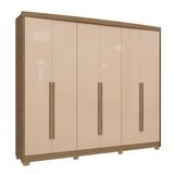 Guarda-roupa Casal Kappesberg 6 Portas 6 Gavetas Marrom Bege - Cb03n566