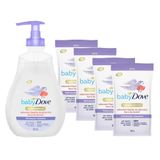 Kit Sabonete Líquido Baby Dove Hora De Dormir 400ml + 4 Refil De 180ml Cada