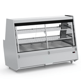 Balcão De Açougue Expositor Atlantis Com Prateleira Eaap-2000 - Aço Inox 430 2m Iluminação Led 3 A 10°c - Refrimate 220v Refrimate